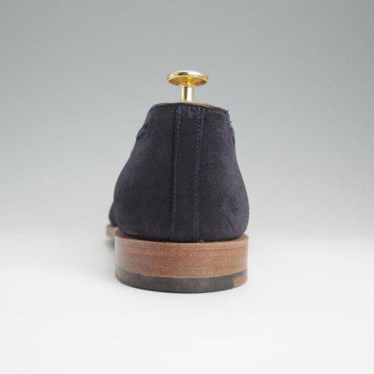 美品★チャーチ 80F/UK8【★タッセルローファー/FOSBURY】93ラスト/スエード/紺/メンズ/Church's★l591