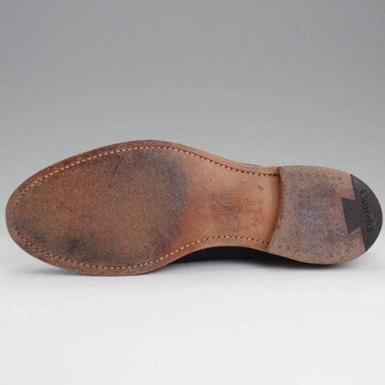 美品★チャーチ 80F/UK8【★タッセルローファー/FOSBURY】93ラスト/スエード/紺/メンズ/Church's★l591