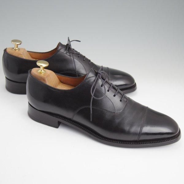 極上★J.M.ウエストン 8C【現行定価￥165,000-★300/ストレートチップ/旧ロゴ】11ラスト/黒/ヴィンテージ/Weston/ウェストン★l594