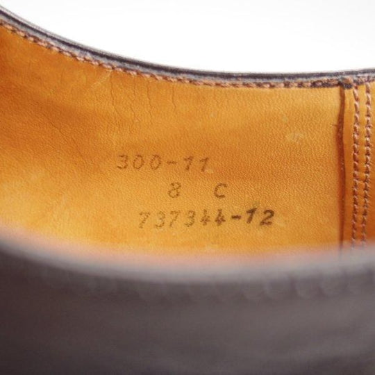 極上★J.M.ウエストン 8C【現行定価￥165,000-★300/ストレートチップ/旧ロゴ】11ラスト/黒/ヴィンテージ/Weston/ウェストン★l594