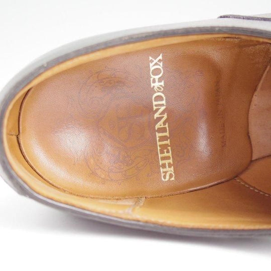 極上★シェットランドフォックス SIZE 6.5【定価￥46,200-★ドレイトン/100F】ストレートチップ/カーフ/黒/メンズ/SHETLAND FOX★l595