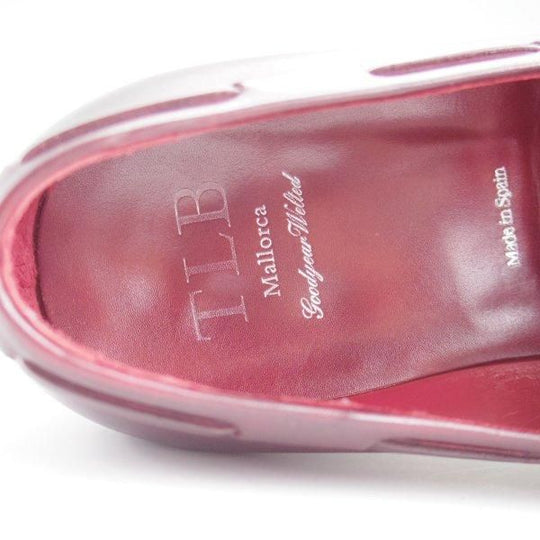 極美品★TLB Mallorca/ティーエルビー SIZE 7.5【定価￥66,000-★ミュージアムカーフ仕様/LANCASTER】タッセルローファー/赤茶★l597