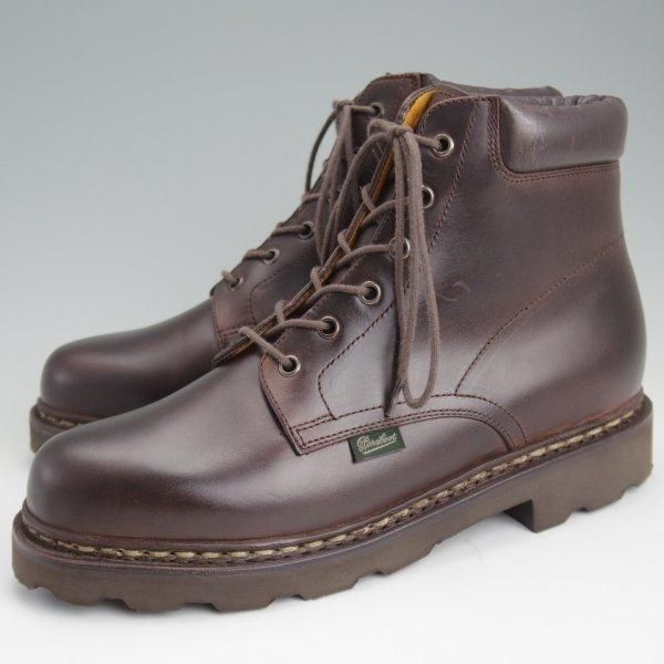 未使用★パラブーツ SIZE 5【定価￥96,800-★リゾルト林氏愛用素材/オイルドヌバック/BERGERAC】グリンゴ/濃茶/メンズ/Paraboot★l601