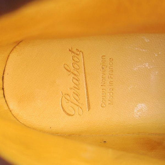 未使用★パラブーツ SIZE 5【定価￥96,800-★リゾルト林氏愛用素材/オイルドヌバック/BERGERAC】グリンゴ/濃茶/メンズ/Paraboot★l601