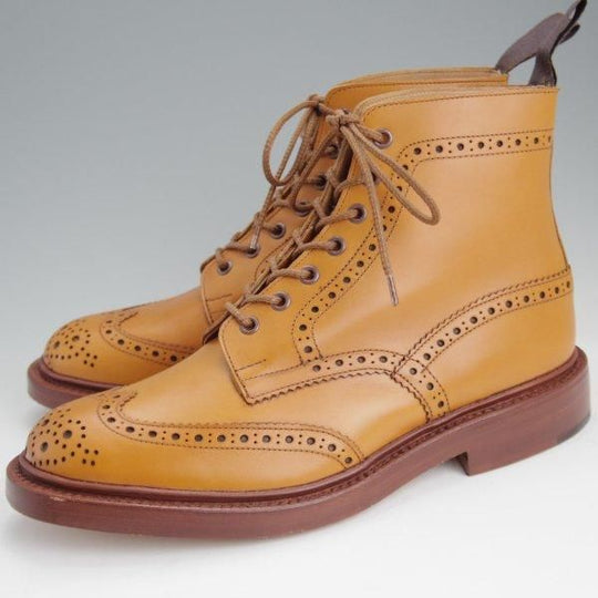 未使用★トリッカーズ SIZE 8【定価￥132,000-★STOW/エイコンアンティーク】5634/ストウ/カントリーブーツ/薄茶/メンズ/Tricker's★l602