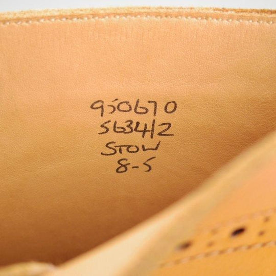 未使用★トリッカーズ SIZE 8【定価￥132,000-★STOW/エイコンアンティーク】5634/ストウ/カントリーブーツ/薄茶/メンズ/Tricker's★l602