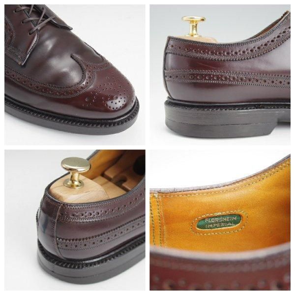 ★(米)フローシャイム 8E【コードバン仕様★インペリアル/Kenmoor/ケンムール】ロングウイング/赤茶/メンズ/Florsheim★l607
