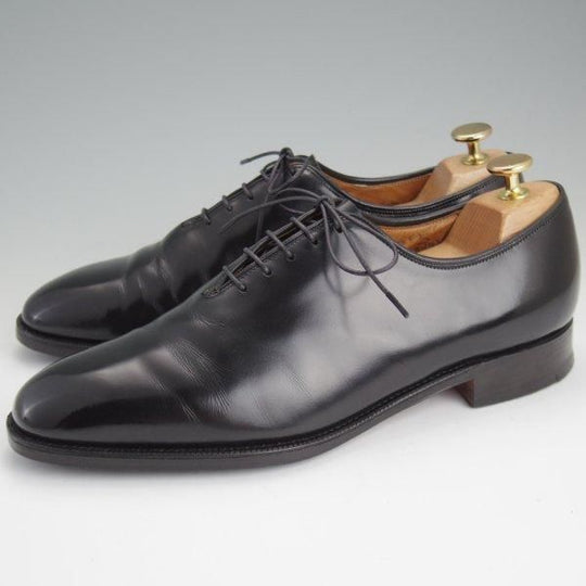 ★チャーチ 75F/UK7.5【旧チャーチ★ブックバインダーカーフ/NEW YORKER/73ラスト】ホールカット/3都市ロゴ/黒/メンズ/Church's★l608