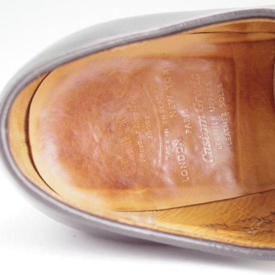 ★チャーチ 75F/UK7.5【旧チャーチ★ブックバインダーカーフ/NEW YORKER/73ラスト】ホールカット/3都市ロゴ/黒/メンズ/Church's★l608