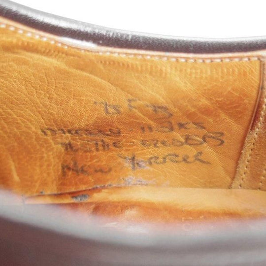 ★チャーチ 75F/UK7.5【旧チャーチ★ブックバインダーカーフ/NEW YORKER/73ラスト】ホールカット/3都市ロゴ/黒/メンズ/Church's★l608