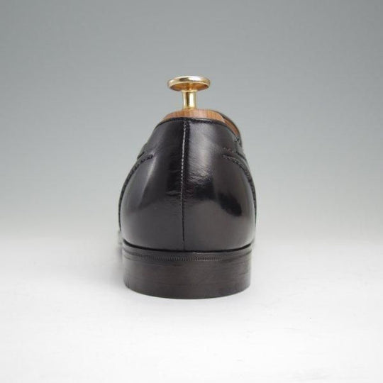 極上★クロケット&ジョーンズ 8F【貴重★(英)ニュー&リングウッド別注/New&Lingwood】タッセルローファー/黒/Crockett&Jones★l609