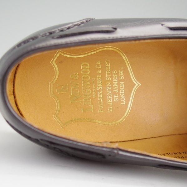 極上★クロケット&ジョーンズ 8F【貴重★(英)ニュー&リングウッド別注/New&Lingwood】タッセルローファー/黒/Crockett&Jones★l609