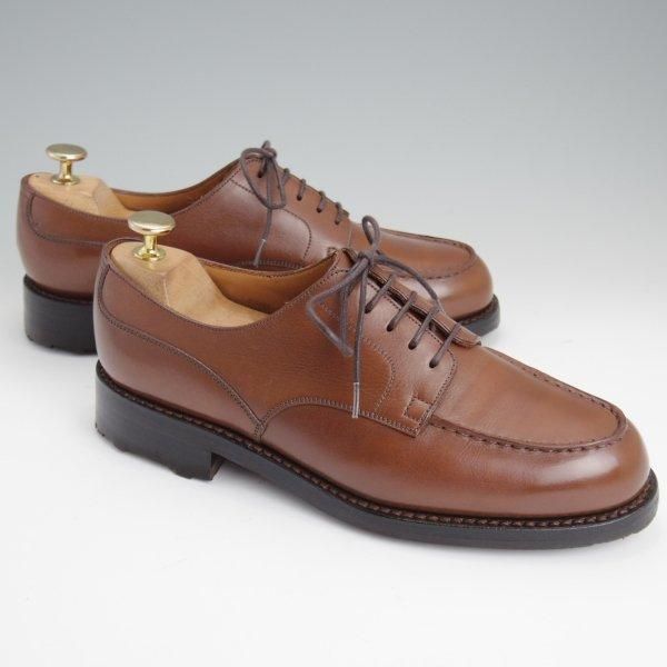 極上★J.M.ウエストン 5.5E【現行定価￥168,300-★ロシアンカーフ仕様/ゴルフ/GOLF】641/31ラスト/Uチップ/茶/Weston/ウェストン★l614