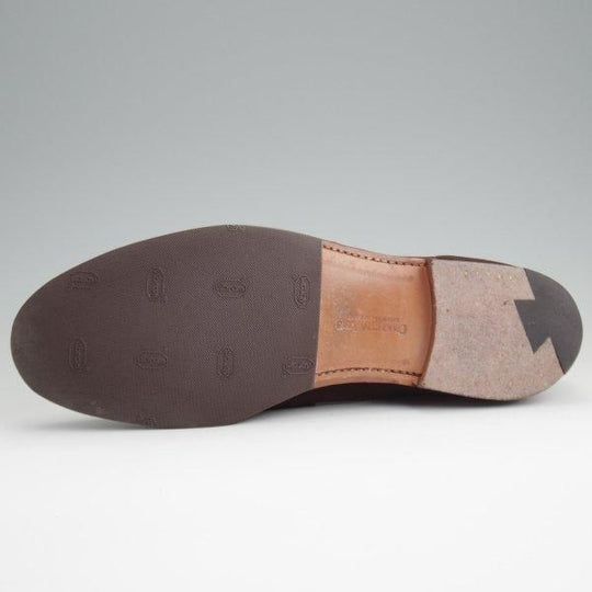 美品★クロケット&ジョーンズ 8.5E【同系モデル定価9万円以上★RICHMOND/314ラスト】コインローファー/濃茶/Crockett&Jones★l615