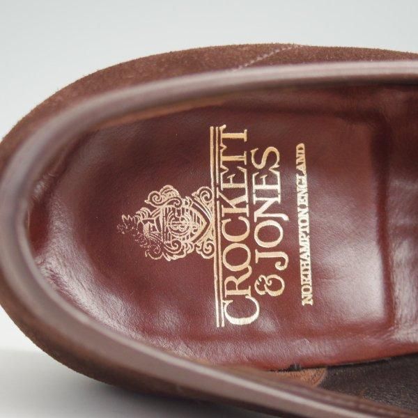 美品★クロケット&ジョーンズ 8.5E【同系モデル定価9万円以上★RICHMOND/314ラスト】コインローファー/濃茶/Crockett&Jones★l615