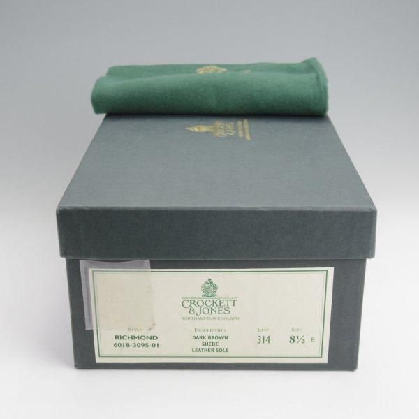 美品★クロケット&ジョーンズ 8.5E【同系モデル定価9万円以上★RICHMOND/314ラスト】コインローファー/濃茶/Crockett&Jones★l615