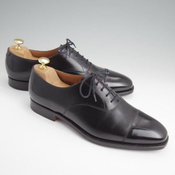極美品★クロケット&ジョーンズ 8.5E【★ストレートチップ/TEMPLE】カーフ/黒/メンズ/Crockett&Jones★l616