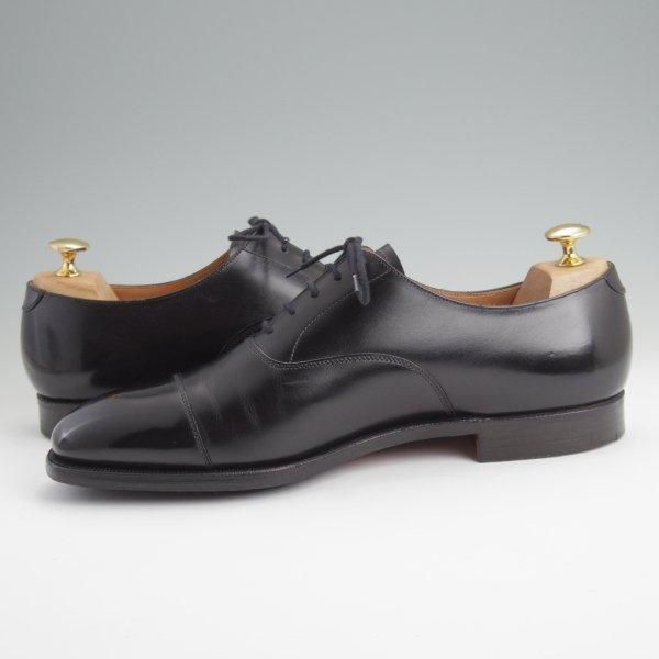 極美品★クロケット&ジョーンズ 8.5E【★ストレートチップ/TEMPLE】カーフ/黒/メンズ/Crockett&Jones★l616