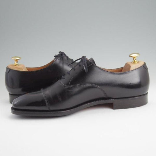 極美品★クロケット&ジョーンズ 8.5E【★ストレートチップ/TEMPLE】カーフ/黒/メンズ/Crockett&Jones★l616