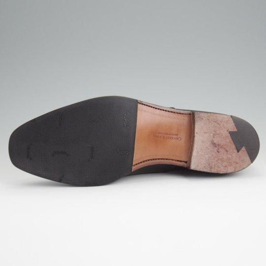 極美品★クロケット&ジョーンズ 8.5E【★ストレートチップ/TEMPLE】カーフ/黒/メンズ/Crockett&Jones★l616