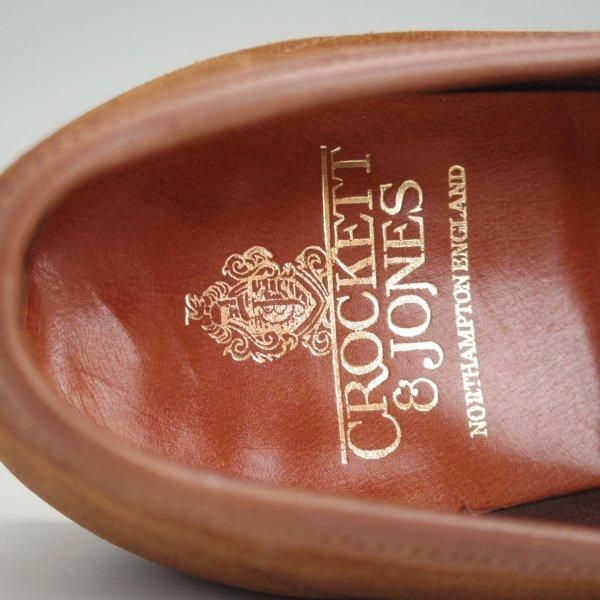 極美品★クロケット&ジョーンズ 6.5E【定価￥74,800-★RICHMOND/リッチモンド】314ラスト/コインローファー/茶/Crockett&Jones★l617