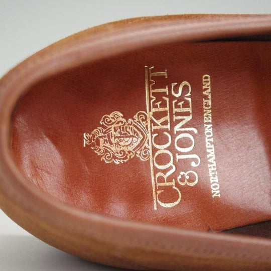 極美品★クロケット&ジョーンズ 6.5E【定価￥74,800-★RICHMOND/リッチモンド】314ラスト/コインローファー/茶/Crockett&Jones★l617