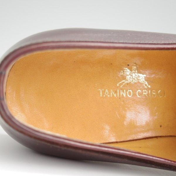 ★(伊)タニノクリスチー SIZE 5.5【定価10万円以上★コンビ仕様/タッセルローファー】カーフ×スエード/濃茶/メンズ/TANINO CRISCI★l622