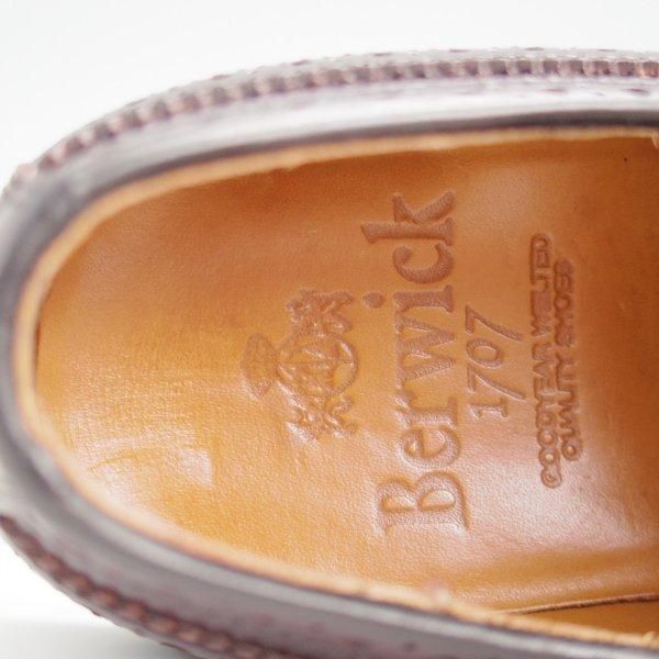 美品★(スペイン製)Berwick/バーウィック SIZE 6【合計定価￥40,700-★純正シューツリー付き/ロングウイング】ROISレザー/赤茶★l624