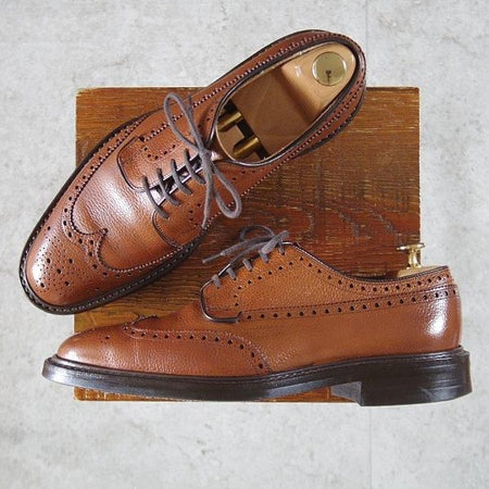極上★チャーチ 75F/UK7.5【定価￥198,000-★ダイナイトソール仕様/GRAFTON R】グラフトン/173ラスト/フルブローグ/茶/Church's★l625