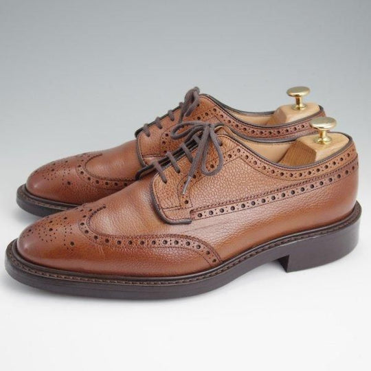 極上★チャーチ 75F/UK7.5【定価￥198,000-★ダイナイトソール仕様/GRAFTON R】グラフトン/173ラスト/フルブローグ/茶/Church's★l625