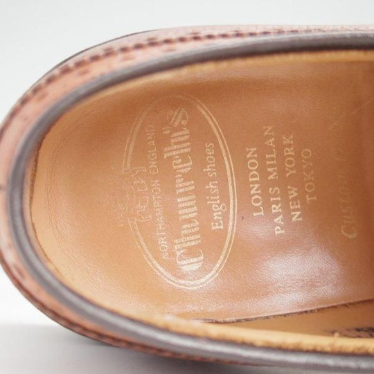 極上★チャーチ 75F/UK7.5【定価￥198,000-★ダイナイトソール仕様/GRAFTON R】グラフトン/173ラスト/フルブローグ/茶/Church's★l625