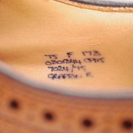 極上★チャーチ 75F/UK7.5【定価￥198,000-★ダイナイトソール仕様/GRAFTON R】グラフトン/173ラスト/フルブローグ/茶/Church's★l625