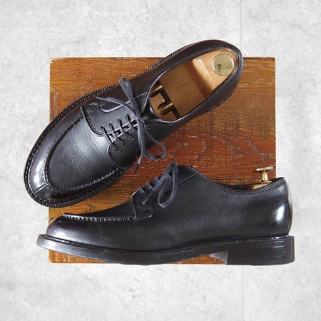 極美品★(浅草)The Ruttshoes &Co./ラッドシューズ 7.5D【貴重★雨の日特化型のRIDLEY/ウォータープルーフ】WOOD JUMAR/Vチップ/黒★l626