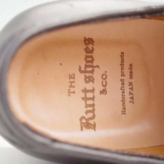 極美品★(浅草)The Ruttshoes &Co./ラッドシューズ 7.5D【貴重★雨の日特化型のRIDLEY/ウォータープルーフ】WOOD JUMAR/Vチップ/黒★l626