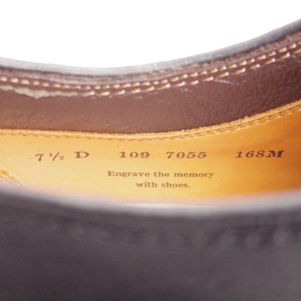 極美品★(浅草)The Ruttshoes &Co./ラッドシューズ 7.5D【貴重★雨の日特化型のRIDLEY/ウォータープルーフ】WOOD JUMAR/Vチップ/黒★l626