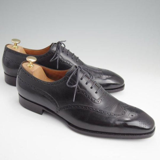 美品★(東欧)サンクリスピン 9F【定価1,435ユーロ(23万円程度)★純正ツリー付/ハンドソーンウェルテッド製法】黒/Saint Crispin's★l627