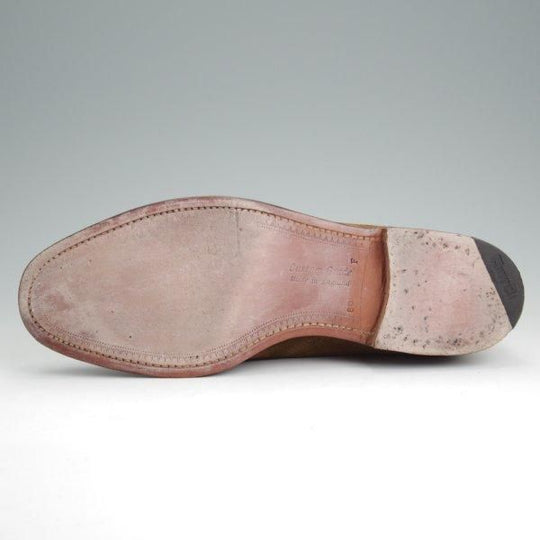 極美品★チャーチ 80F/UK8【貴重★73ラスト/4都市ロゴ過渡期/BECKET】(伊)ILIPRANDI別注/モンクストラップ/スエード/茶/Church's★l628