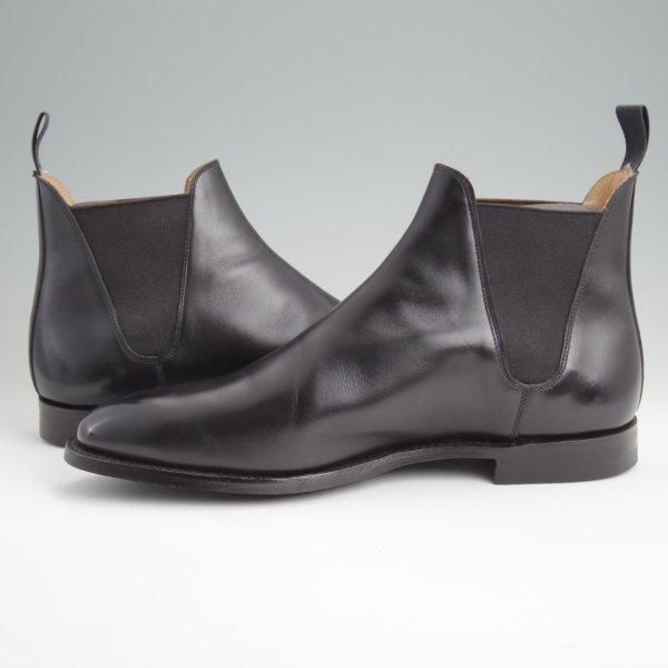 極美品★クロケット&ジョーンズ 8.5E【定価￥121,000-★サイドゴアブーツ/CHELSEA 8】CITYソール/カーフ/黒/メンズ/Crockett&Jones★l629