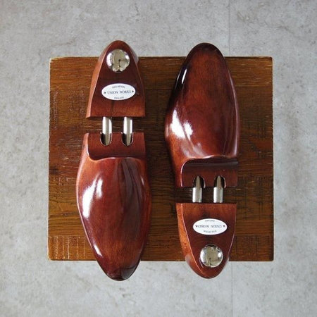 美品★ユニオンワークス SIZE 7【定価￥14,300-★(英)DASCO社製/ダンケルマン(Knightbridge)】ライム/木製シューツリー/UNION WORKS★l647