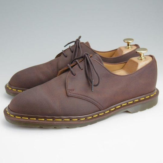 ほぼ試着程度★(英国製)Dr.Martens/ドクターマーチン SIZE 7【貴重★JJJJOUND(ジョウンド)別注/CRAZY HORSE】プレーントゥ/濃茶★l655
