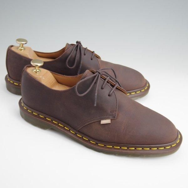 ほぼ試着程度★(英国製)Dr.Martens/ドクターマーチン SIZE 7【貴重★JJJJOUND(ジョウンド)別注/CRAZY HORSE】プレーントゥ/濃茶★l655