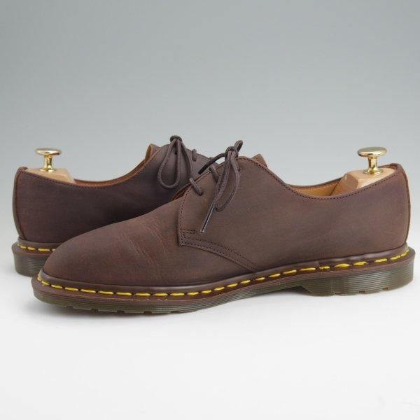 ほぼ試着程度★(英国製)Dr.Martens/ドクターマーチン SIZE 7【貴重★JJJJOUND(ジョウンド)別注/CRAZY HORSE】プレーントゥ/濃茶★l655