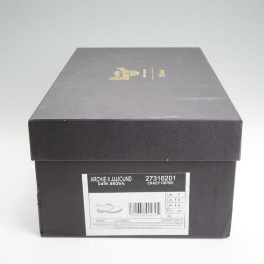 ほぼ試着程度★(英国製)Dr.Martens/ドクターマーチン SIZE 7【貴重★JJJJOUND(ジョウンド)別注/CRAZY HORSE】プレーントゥ/濃茶★l655