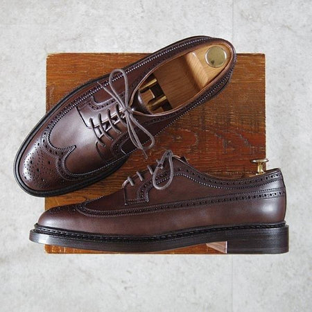 未使用★FUGASHIN/フウガシン SIZE 7【定価￥42,900-★ロングウイング/EARLY-TIMES】カーフ/濃茶/メンズ/FUGASHIN★l656