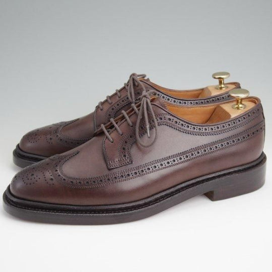 未使用★FUGASHIN/フウガシン SIZE 7【定価￥42,900-★ロングウイング/EARLY-TIMES】カーフ/濃茶/メンズ/FUGASHIN★l656