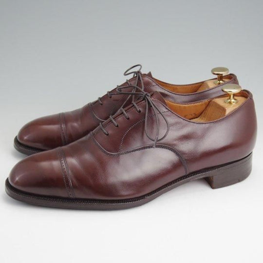 極上★チャーチ 80F/UK8【旧チャーチ★73ラスト/パンチドキャップトゥ】3都市ロゴ/カーフ/濃茶/メンズ/Church's★l661