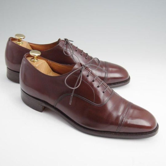 極上★チャーチ 80F/UK8【旧チャーチ★73ラスト/パンチドキャップトゥ】3都市ロゴ/カーフ/濃茶/メンズ/Church's★l661