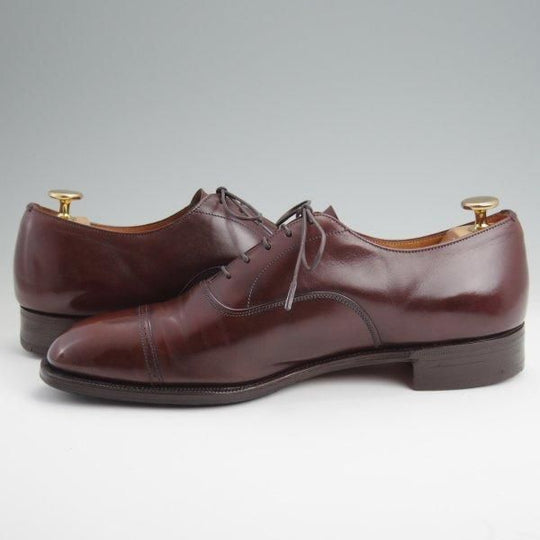 極上★チャーチ 80F/UK8【旧チャーチ★73ラスト/パンチドキャップトゥ】3都市ロゴ/カーフ/濃茶/メンズ/Church's★l661