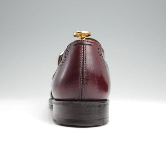 極美品★チャーチ 80F/UK8【貴重★100ラスト/Cardigan/モンクストラップ】カーディガン/カーフ/赤茶/メンズ/Church's★l663