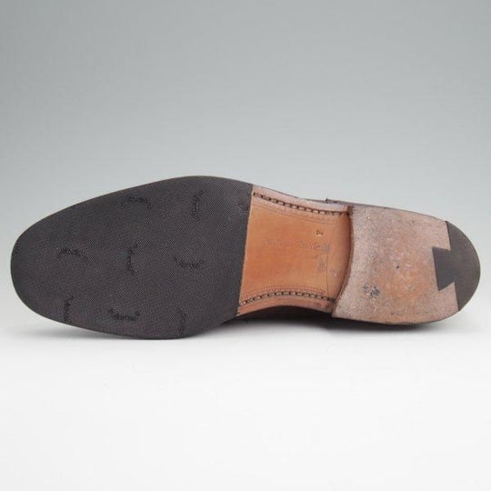 極美品★チャーチ 80F/UK8【貴重★100ラスト/Cardigan/モンクストラップ】カーディガン/カーフ/赤茶/メンズ/Church's★l663